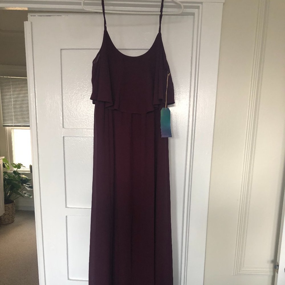 Wine Colored Bridesmaid Dress Large Show Me Your Mumu